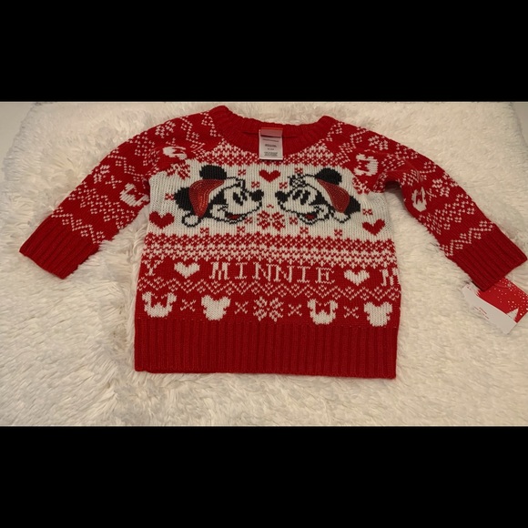 Kid’s Minnie Mouse Disney Christmas Sweater - Picture 1 of 1